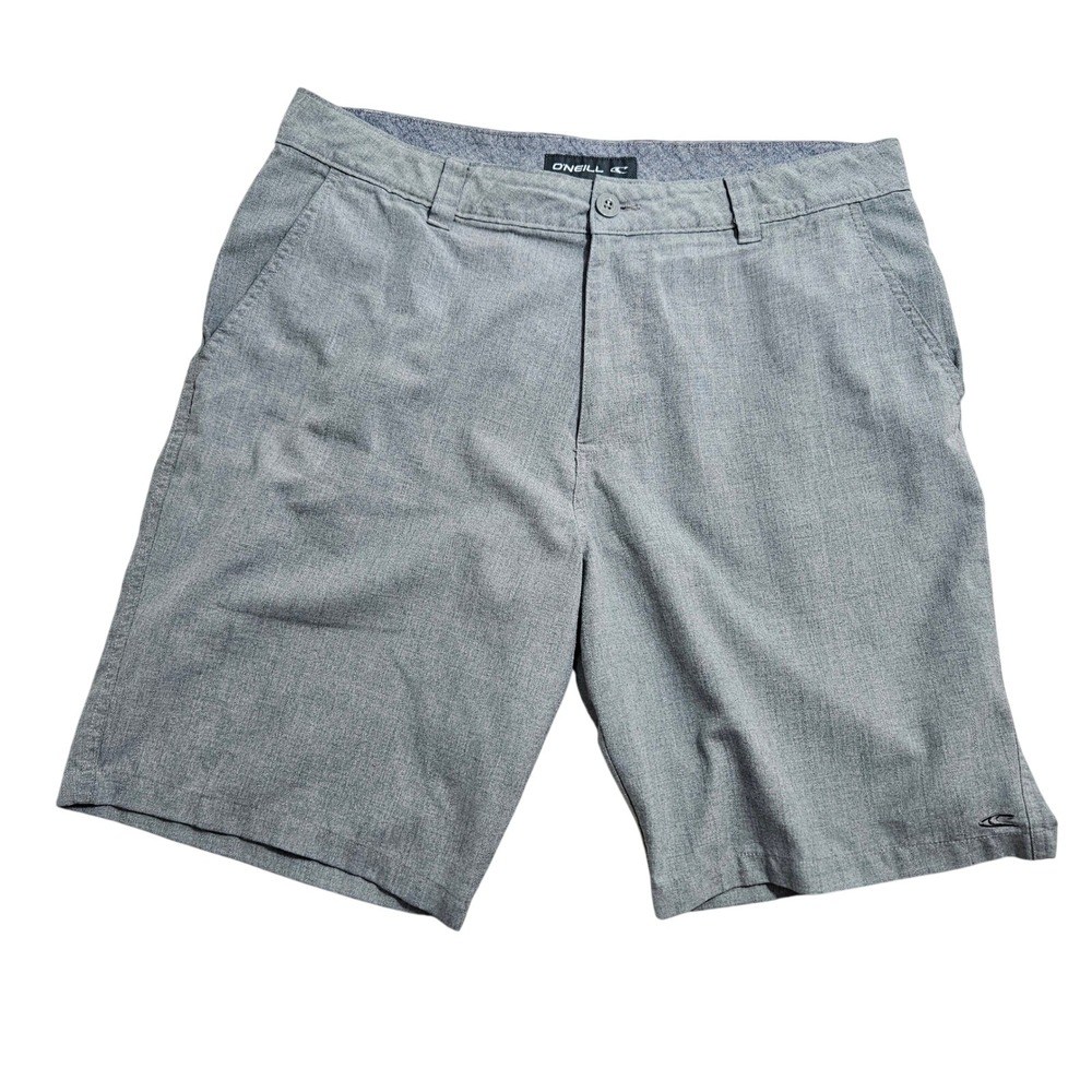 O'Neill Hybrid Shorts Mens 36 Grey Herringbone Quick Dry A1028016US‎